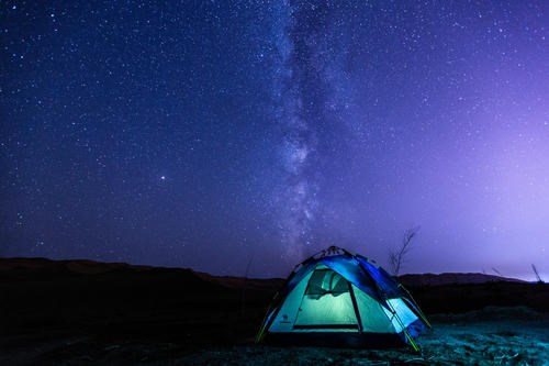 甘肃旅行星空帐篷 